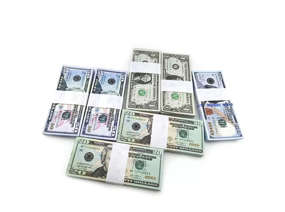 

5/10/20/50/100/100 PCS/Pack dollar New Fake Money Banknote Party Dollar Euros Realistic Toy Bar Props Copy Currency Movie Faux-billets