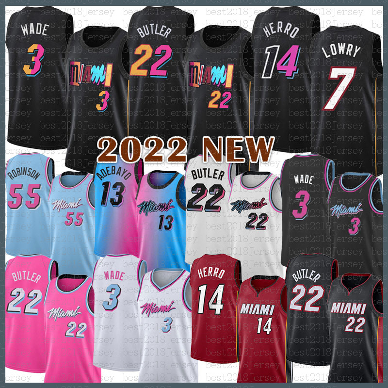

Basketball Jersey 14 13 55 Jimmy Butler Dwayne Dwyane Wade Kyle Lowry Miamis Heats 22 3 7 Tyler Herro Bam Adebayo Duncan Robinson Grey