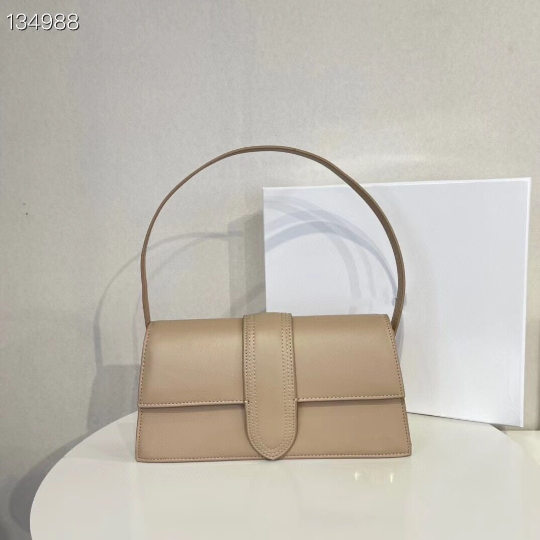 

Fashion Women Handbag Jac Microfiber Baguette Solid Flap Hasp Totes Daily Use Totes 28*14*7cm, Lavender