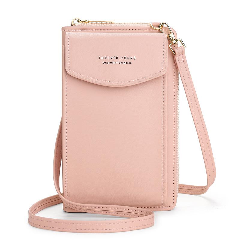 

Wallets Women Shoulder Straps Bag Multifunctional Mobile Phone Clutch Leather Wallet For Lady Large Capacity Travel Card HolderWallets, Black