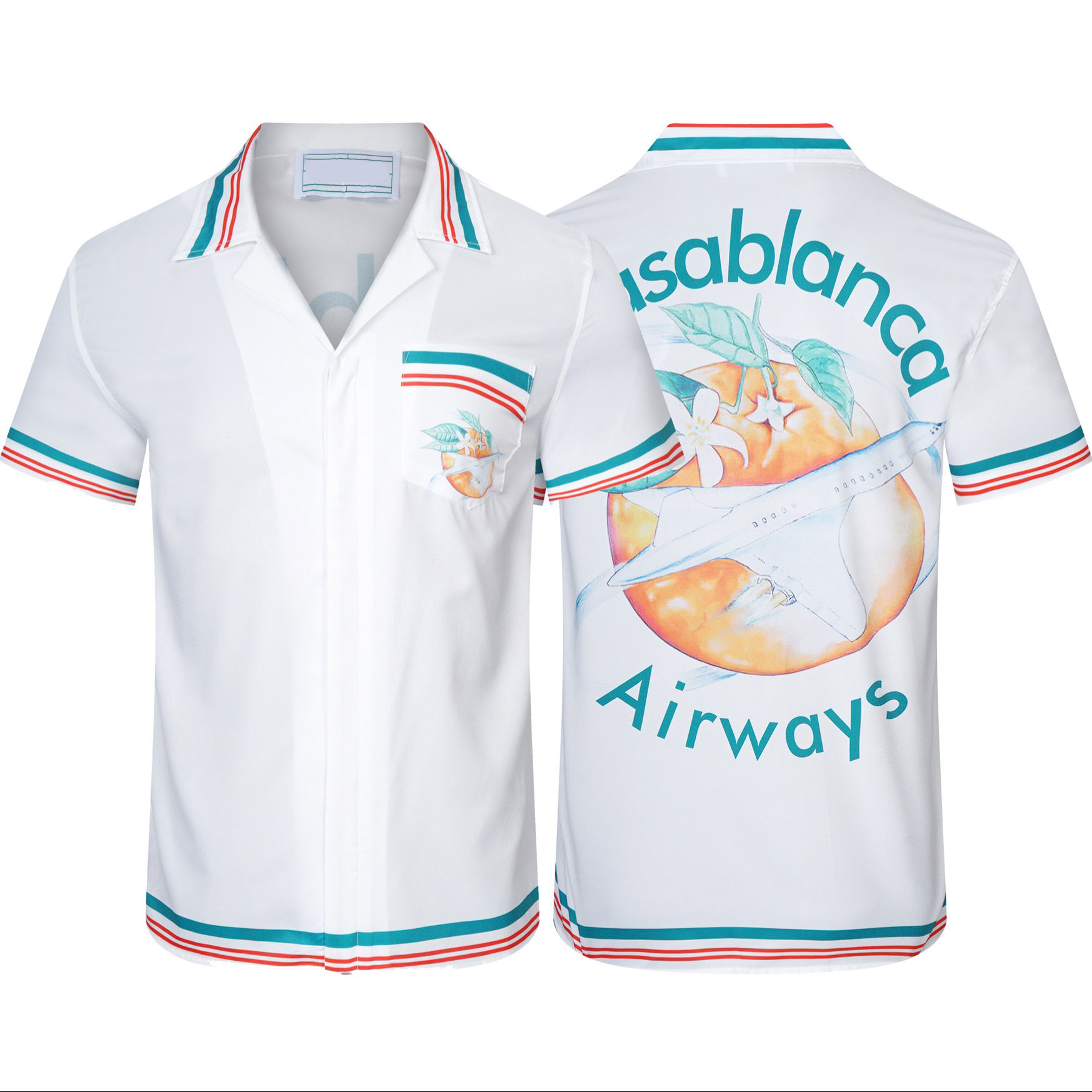 

Men's T-Shirts Round neck embroidered and printed polar style summer wear with street pure cottonr 335