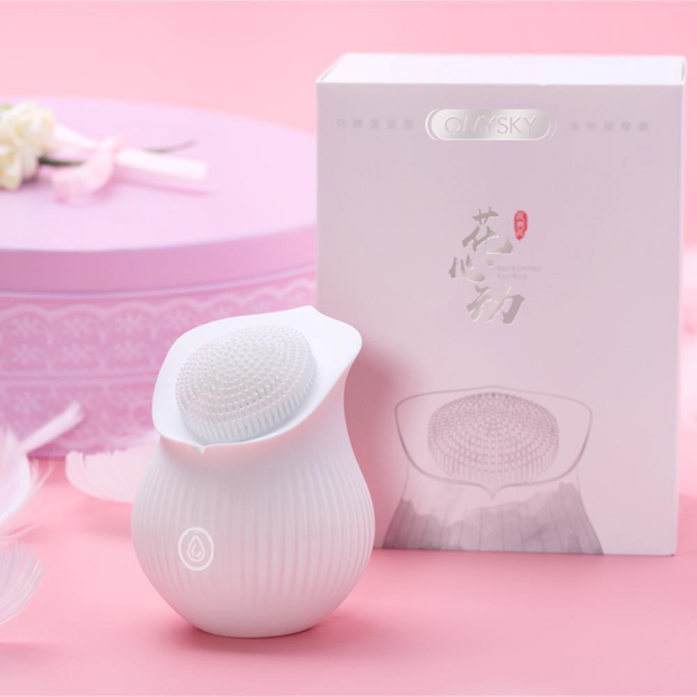 

G Spot Clitoris Vibrator Stimulation Flower Shape Portable Masturbator Clitoral Brush Breast Nipple Massage Sex Toys For Womeng