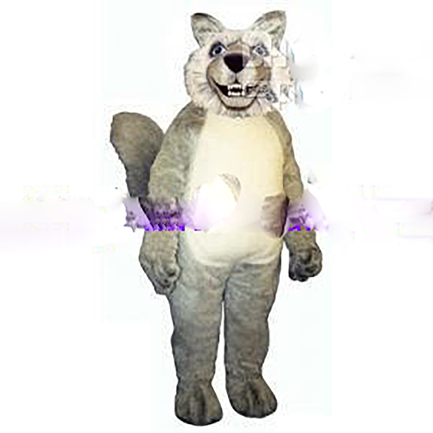 

cute Smiling Wolf mascot costume fancy dress Halloween party costumes adult size, As pic
