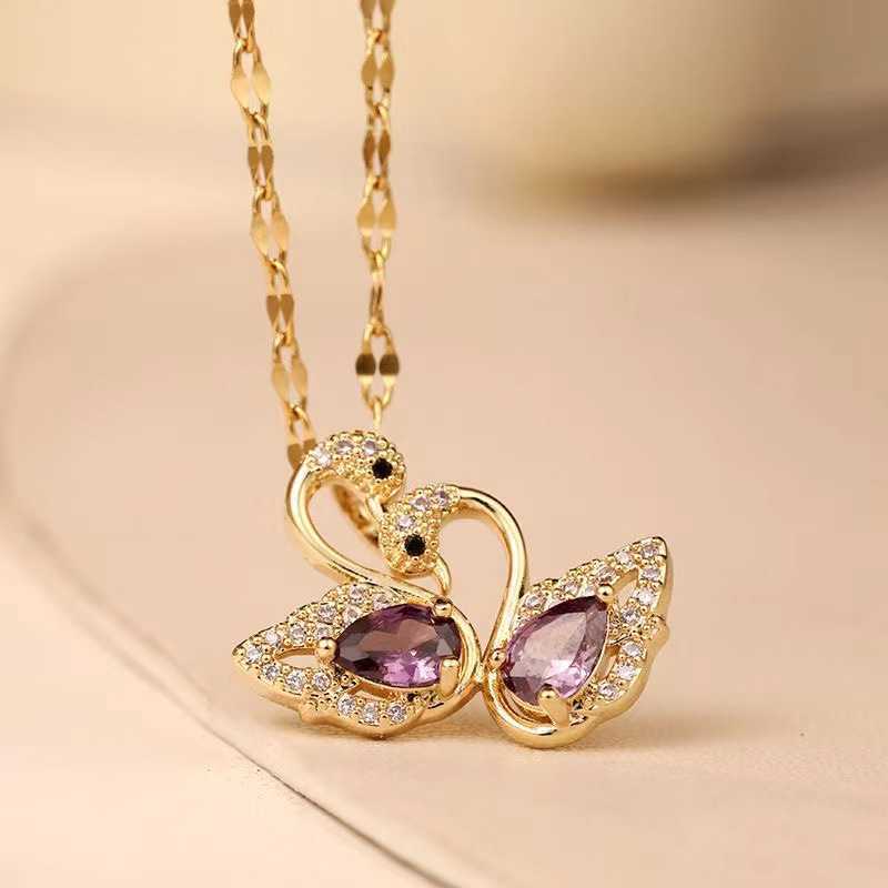 Sterling Silver Jewelry Steampunk Pendant Gold Filled Biker Murano Glass Heart Necklaces Stud Earring Skull-image-748928793
