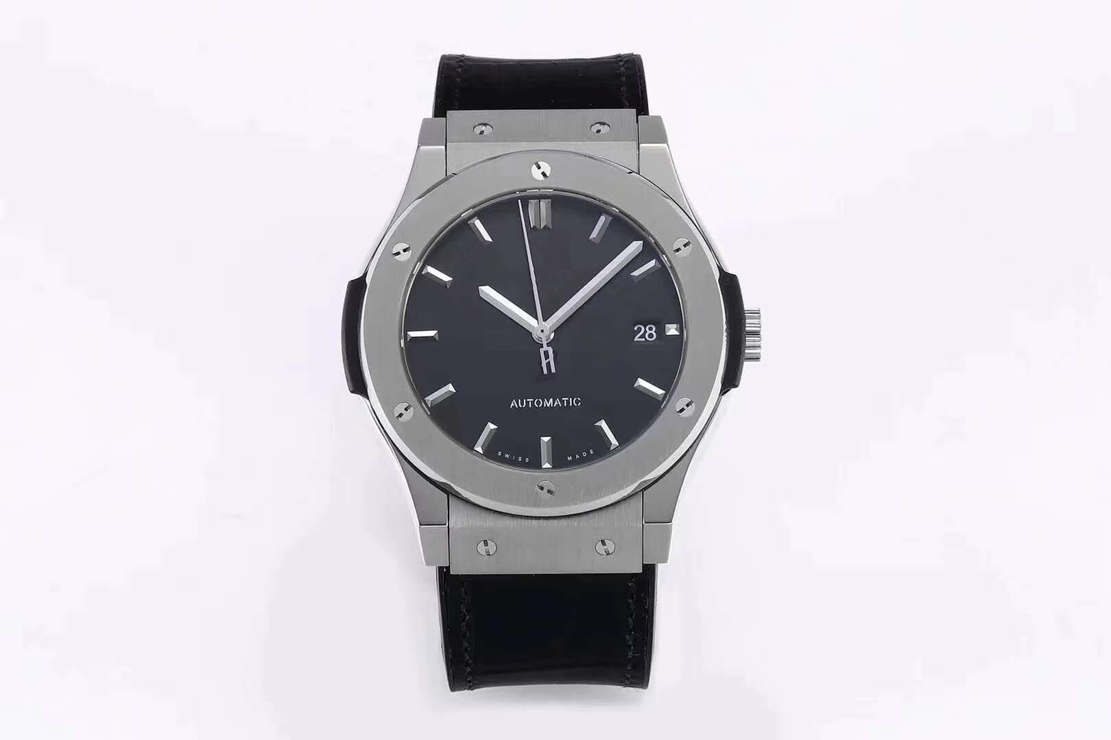 Hot sell Top quality classic man watch Stainless steel wristwatch automatic wristwatches male clock Fashion sports New watches Black Face Rubber
