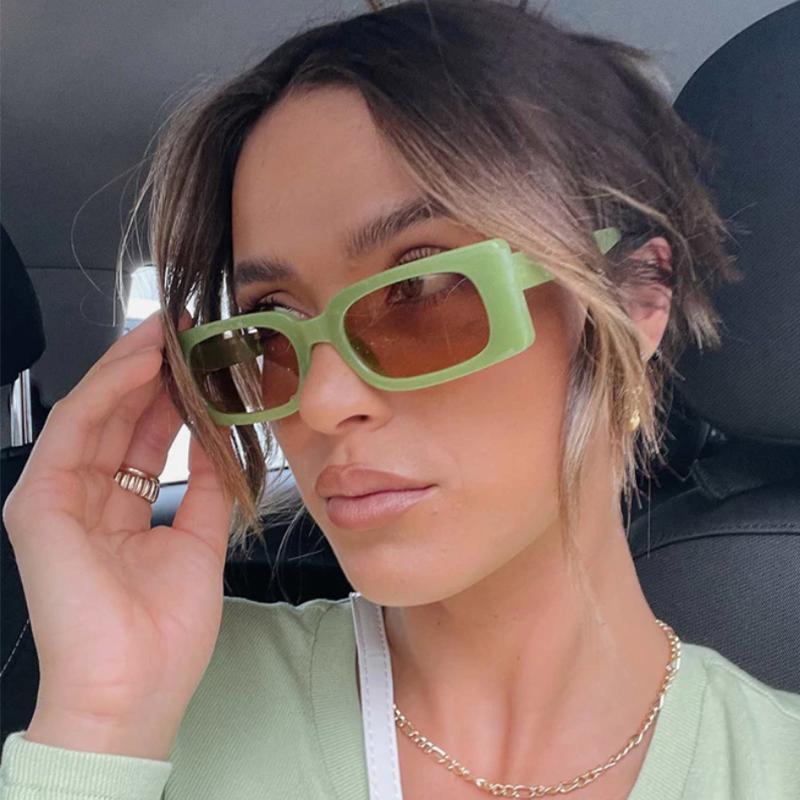 

Sunglasses Rectangle Women Small Frame Square Eyewear Designer Glasses For Lentes De Sol MujerSunglassesSunglasses
