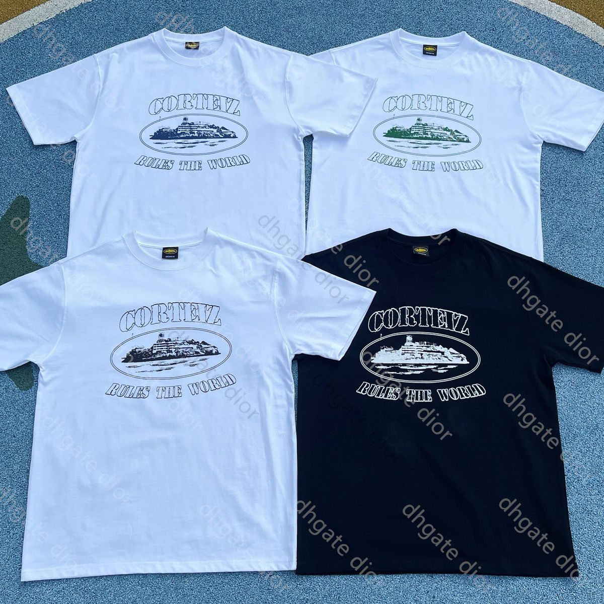 

COR sailing t shirts men and women couples with the same niche wild tee trapstar tracksuit jacket summer fashion t shirt high quality 4 colors optional, White