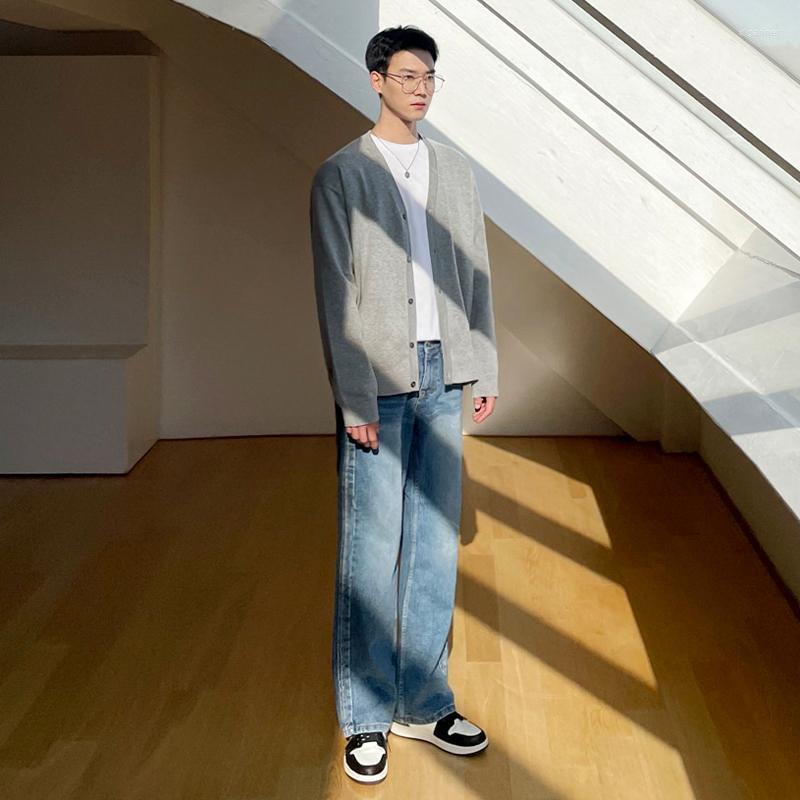 

Men's Sweaters Male Autumn Cardigan Solid Color Knitted Fashion Brand Men Cotton Casual Buttoned Men's Sweater L07Men's Olga22, Black