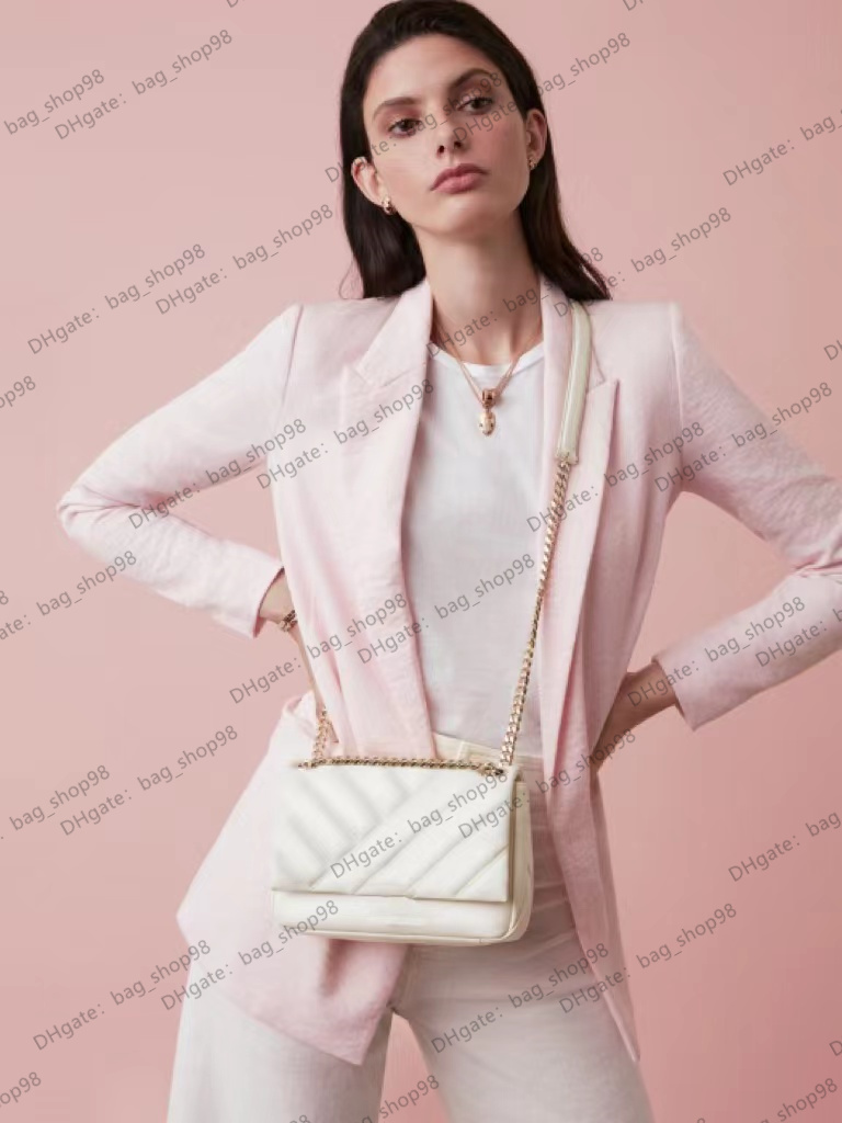 

High quality B designer women bag single shoulder leather 2023 trend chain with LOGO decorative bag crossbody, Green