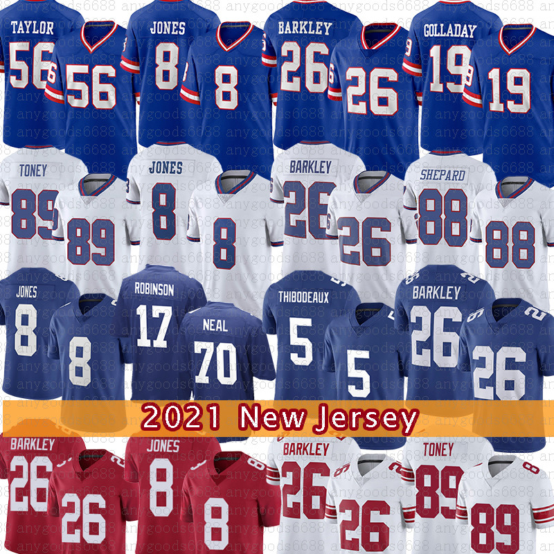 

Mens Daniel Jones Football Jersey 26 Saquon Barkley Kayvon Thibodeaux Kenny Golladay Wan'dale Robinson Lawrence Taylor Evan Neal Sterling Shepard Leonard Williams, Mens-juren