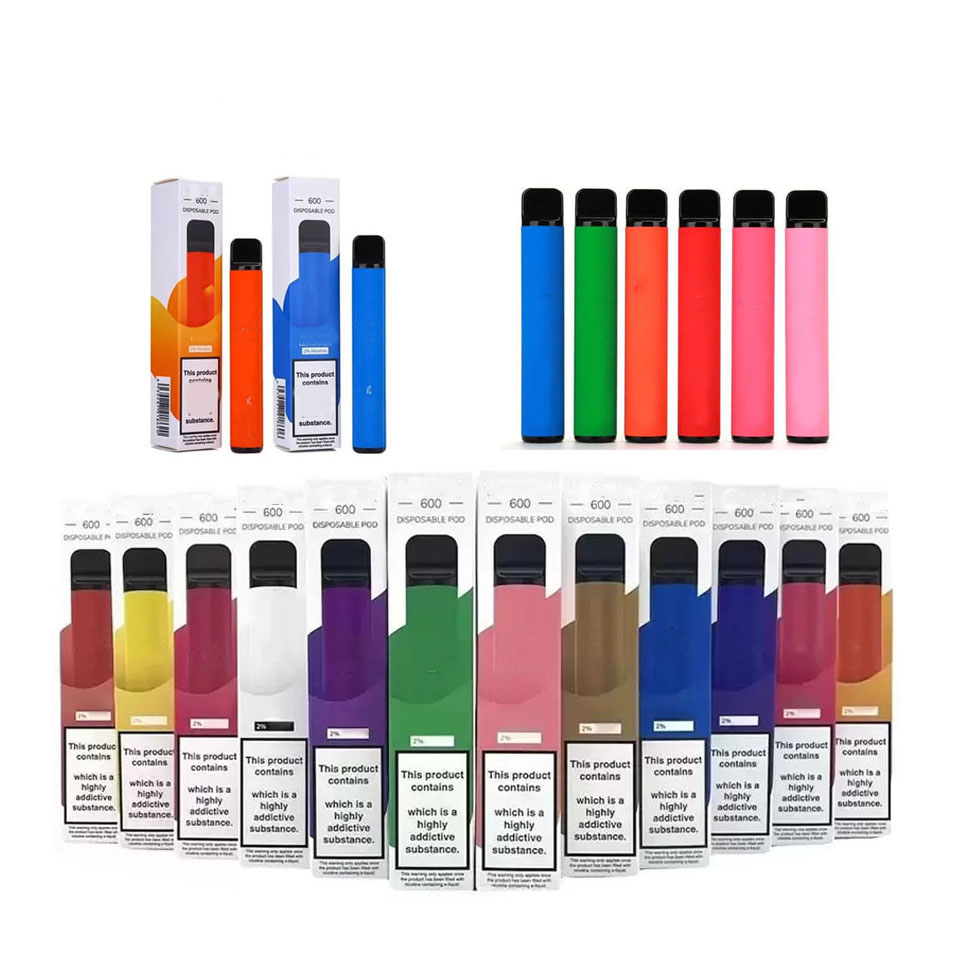 

Elf 600 E Cigarette Kit 2% Disposable Vape Pen Bar 550mAh 3.2ml Prefilled Pods