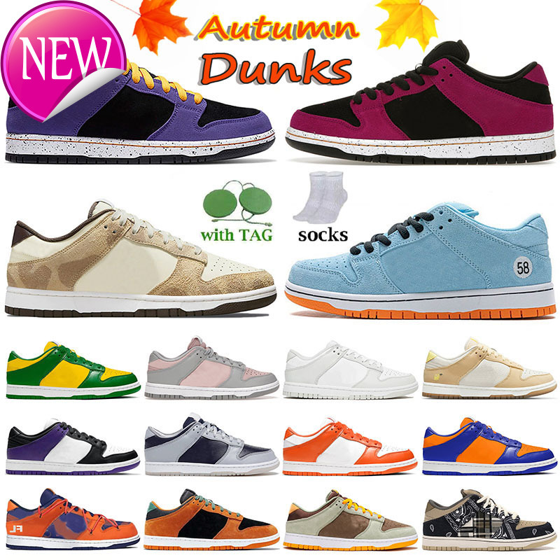 

Top Low SB ACG Terra Men Women Running Shoes Black Purple DunksSkateboard Dusty Olive Animal Pack Light Bone Tropical Twist Designer, S22 a18 holiday special 36-45