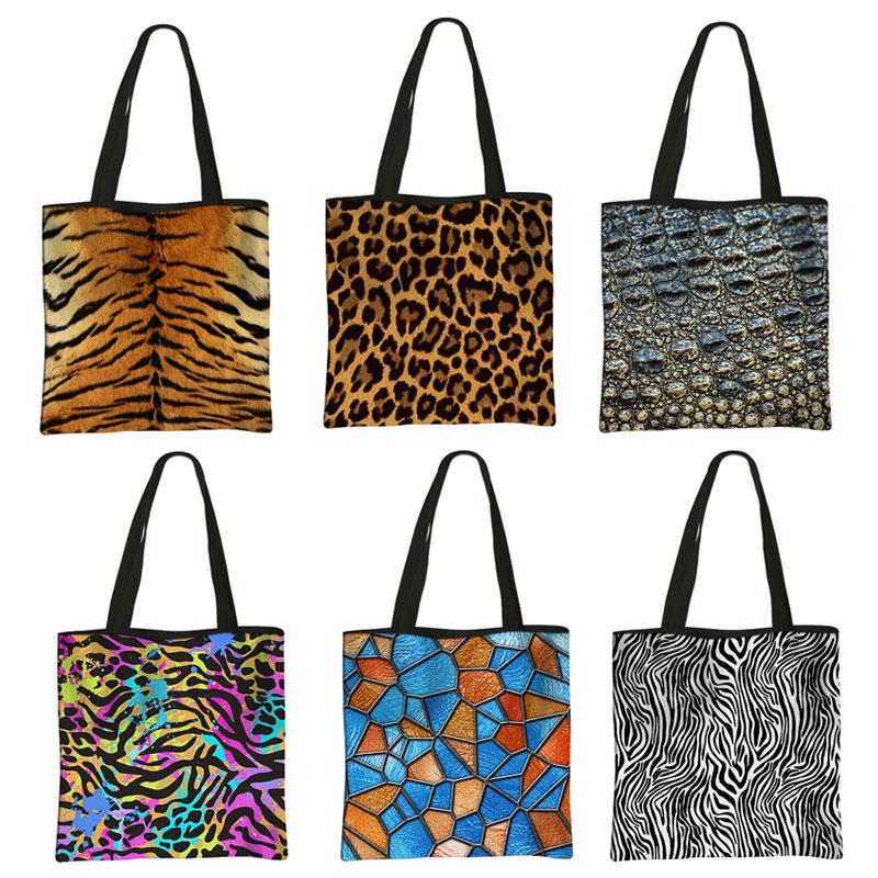 

Evening Bags Tiger Leopard Crocodile Zebra Stripes Print Shoulder Women Fashion Handbag Travel Totes Bag Ladies Reusable Shopping BagEvening, Sstdwenlu14cw