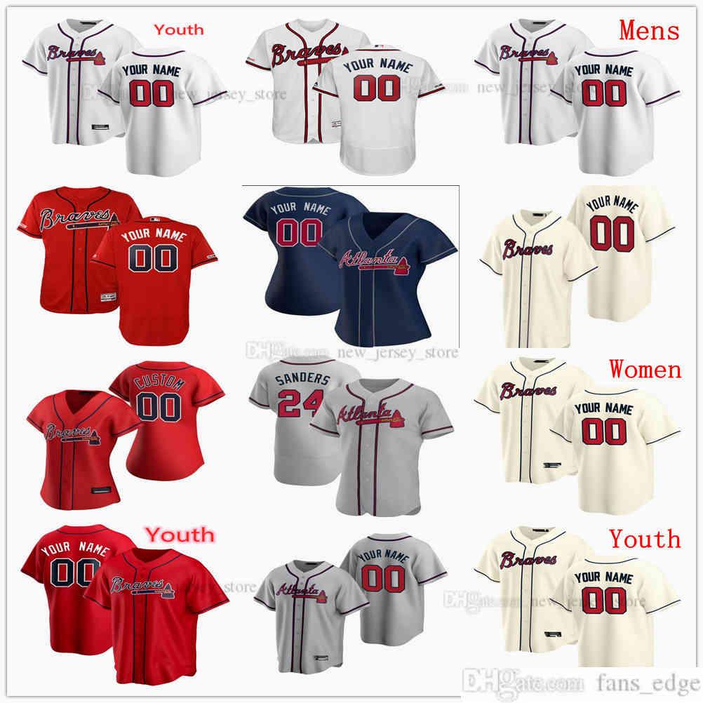 

Custom Mens Kids Women Baseball Jersey 27 Austin Riley 23 Andruw Jones 44 Hank Aaron 29 John Smoltz 54 Max Fried Mike Soroka Shane Greene, Man size s-xxxl