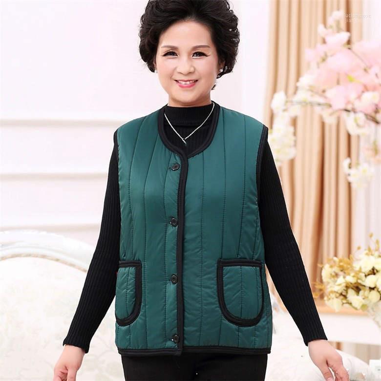 

Women's Vests Autumn Winter Women Parka Vest Coats Warm Thick Cotton Jacket Casual Plus Size 4Xl Sleeveless Waistcoat Tops Luci22, Purple
