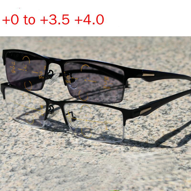 

Sunglasses MINCL/ Multi-Focal Progressive Pochromic Reading Glasses Men Commercial Diopter Presbyopic Eyeglasses UV400 NXSunglasses