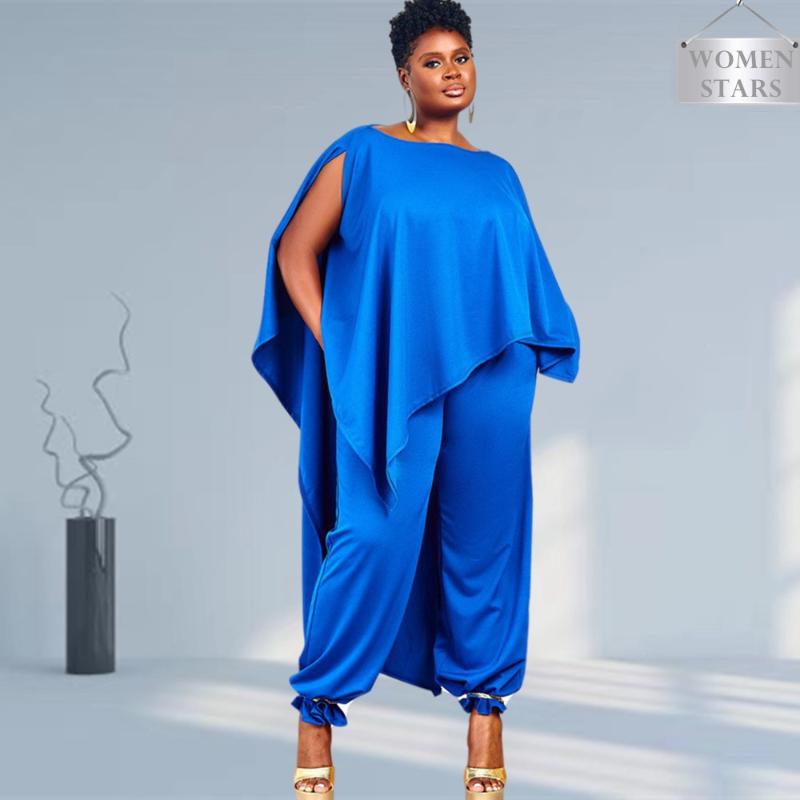 

Women's Plus Size Tracksuits Sets Wholesale Two Piece Women Tracksuit Loose Sleeveless Top Wide Leg Pants Casual Matching Suit 2022 Drop, Black