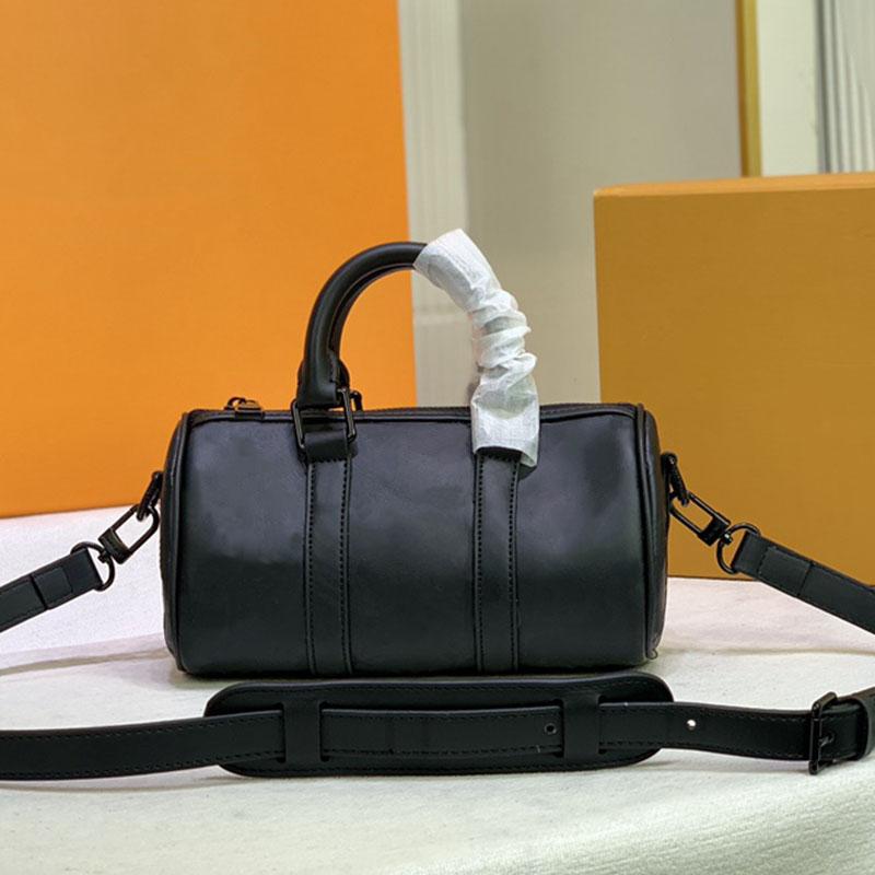 

Designers Mini Travel Bag Women's Fashion Luxurys crossbody duffle Classic Original Seal Cowhide Nano Embossed Handbag Size 21cm M80201, Black embossed