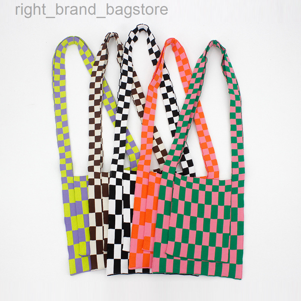 

Designer Checkerboard Crossbody Bags for Women 2022 Casual Plaid Tote Women Shoulder Bag Square Hobo Tote Bag Handbags Purses W220813, Black white