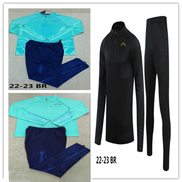 

22 23 Brasilias MARCELO soccer tracksuit survetement 2022 PELE PAQUETA NERES COUTINHO survetement football training suit, 21 22