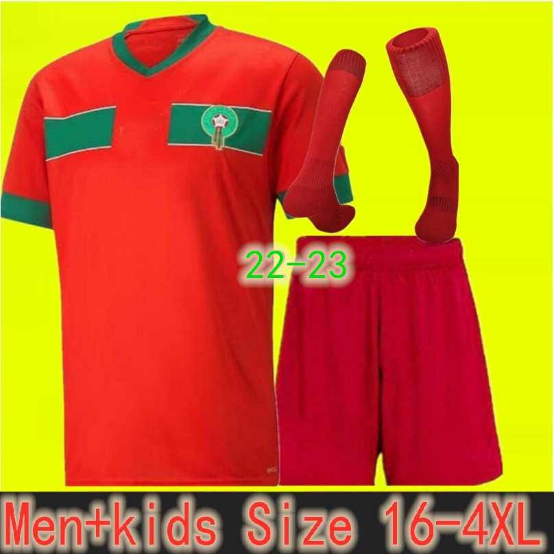 

Size 16-4XL 2022 Morocco soccer jerseys 2023 home away 22 23 maillot de foot Ziyech Boufal FAJR Munir Ait Bennasser Amrabat football shirts, 2022 serbia home