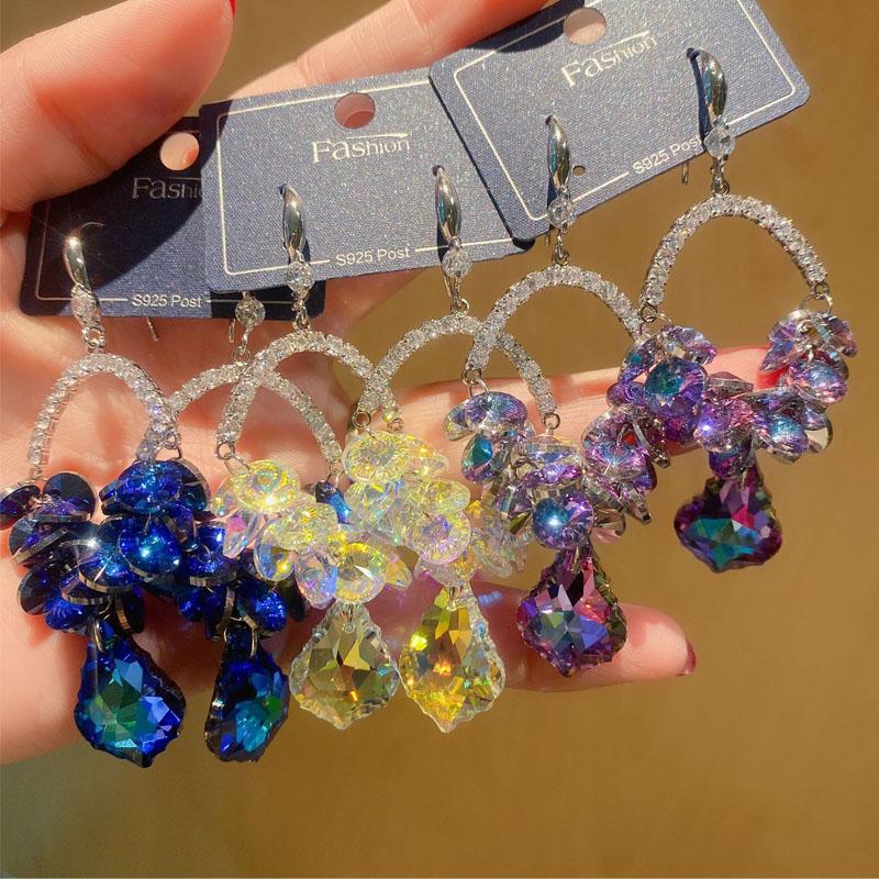 

Dangle & Chandelier Long Drop Earrings Crystal From For Women Luxury Personality JewelryDangle