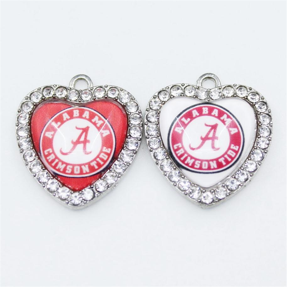 

NCAA Alabama Crimson Tide Team Sport Charms Dangle Hanging Charms DIY Bracelet Necklace Pendant Jewelry Accessory America Charms200Q