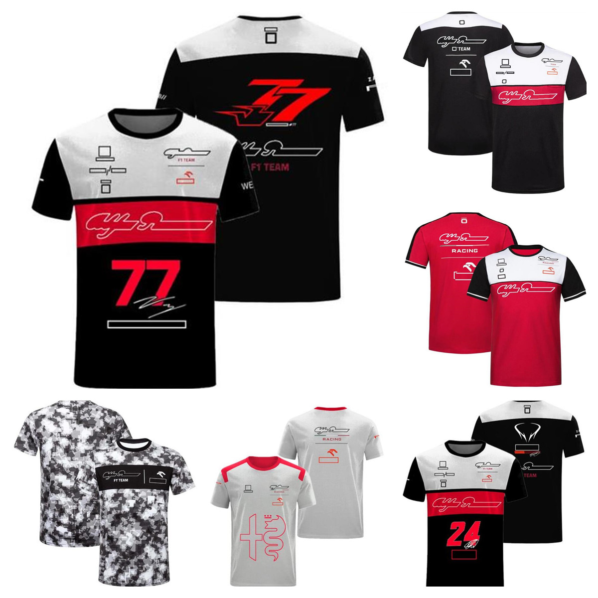 

F1 Formula 1 T-shirt summer team polo suit same style customization
