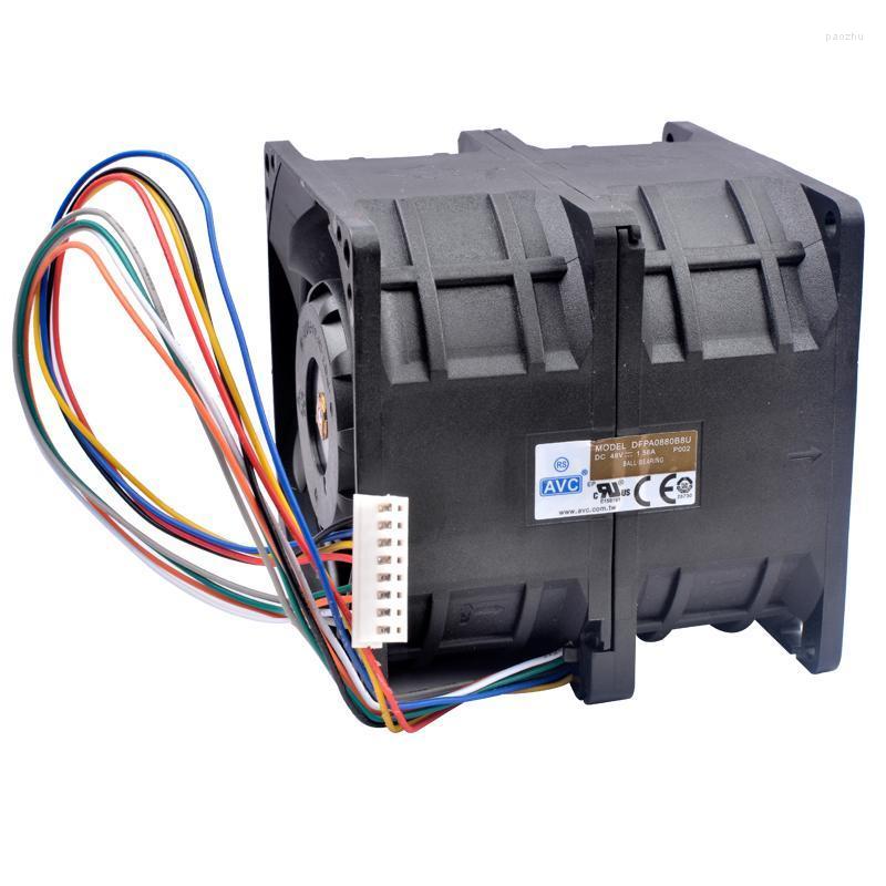 

Fans & Coolings 8080 8cm 80x80x80mm DC48V 1.56A Brand 8 Lines Dual Motors Suitable For Cooling Server ChassisFans