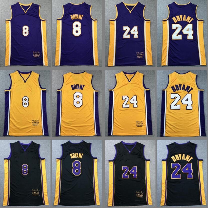 

Basketball Jersey black mamba Bryant retired new retro Men Youth city jerseys in stock, With logo