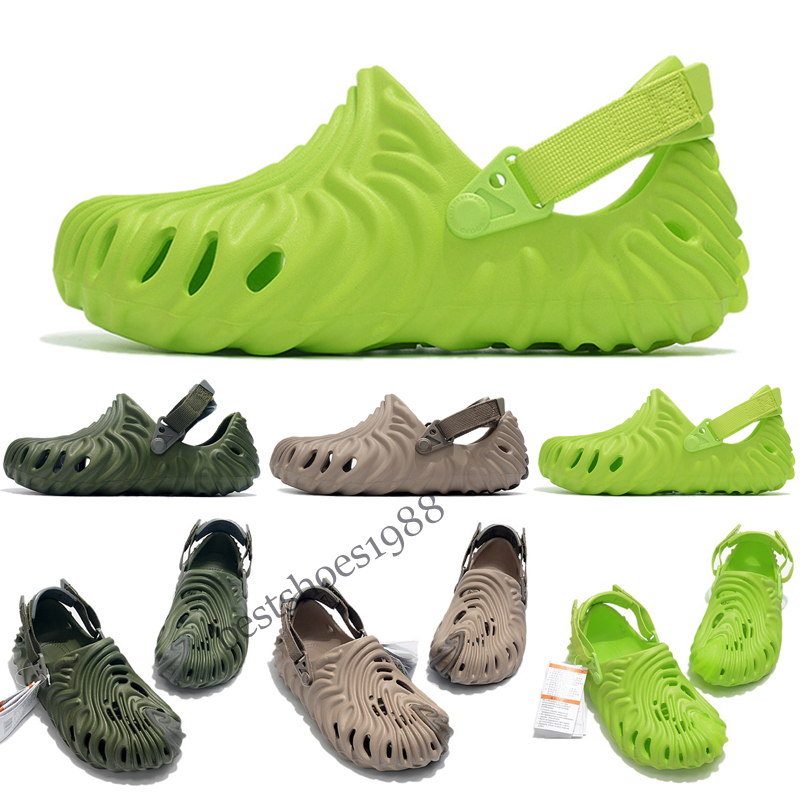 Salehe Bembury x Crocs Pollex Clog Slippers Femmes Mentides Glissages à grande taille 36-46 Platform Sandales Crocodiles blanc noir vert violet b