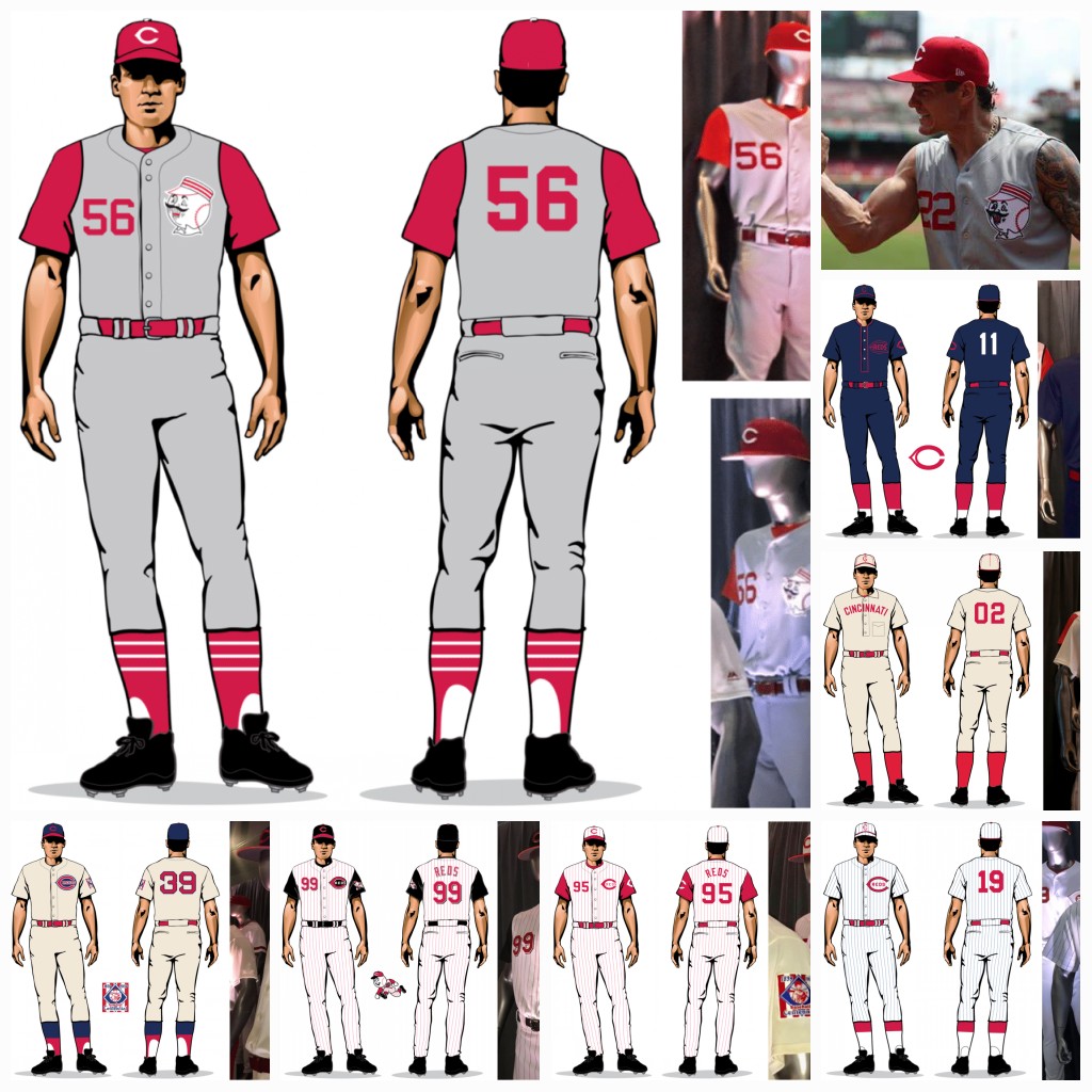 

CINCINNATI sleeveless 1956 road Reds Nick Castellanos Jersey Derek Dietrich Puig Senzel Trammell Barnhart Rose Luis Castillo Votto Jerseys, 1999 home white