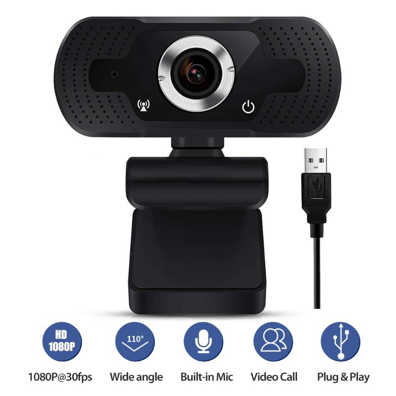 

Webcams Wired Camera Computer Peripherals 1.4M 1080P HD With Privacy Cover Webcam Mini Video Conference Live Streaming USB
