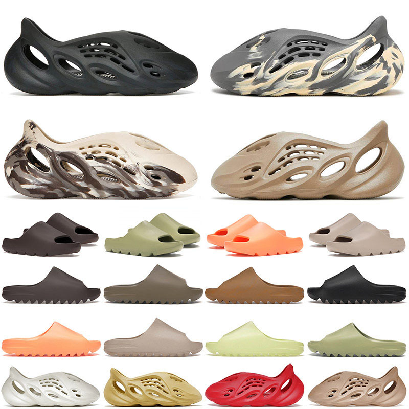 

2022 Top Quality designer mens women slides sandals Ararat Moon Gray Sulfur Cream Clay Glow Green Resin luxury men slide slippers 32-47, A20 barley paisley 36-45