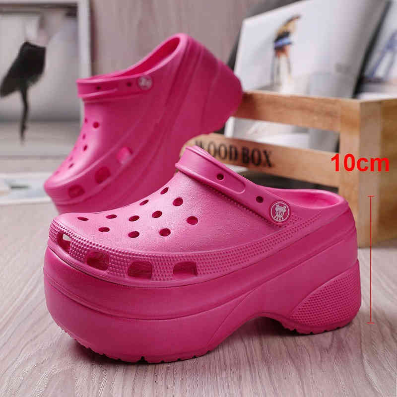 

sandals Pulomies Summer Women Slippers Super High 10Cm Platform Outdoor Garden Shoes Swimming Pool Sandals Bathroom Beach 220623, White