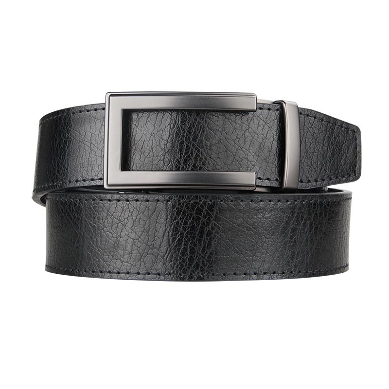 

Belts Fashion Cowhide Leather Designer Luxury Famous Men For Business Genuine With Automatic Buckle Golf BeltBelts, Black