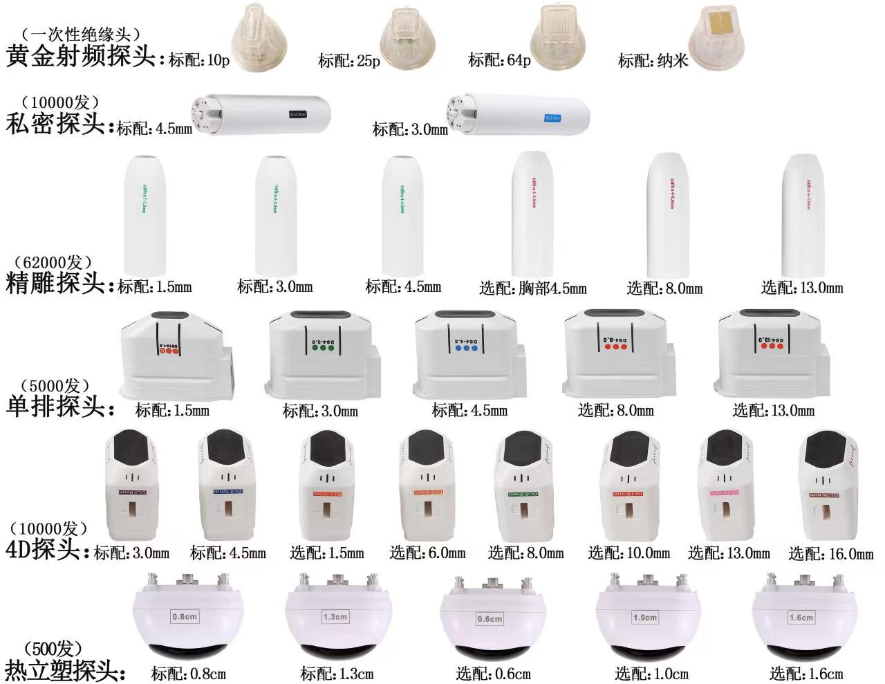 

3D 4D 7D 9D Vmax Liposonix HIFU Softwave Cartridges Beauty Items skin rejuvenation facial anti aging hifu face lift body slimming machine
