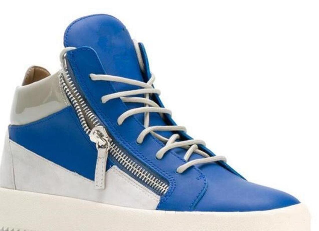 

sale Men Womens Party Desi Sneakers Lovers Genuine Leather High Top Color matching Casual Flats Brand zipper Sh GZ GIUSEPPEs ZANOTTIES aBe