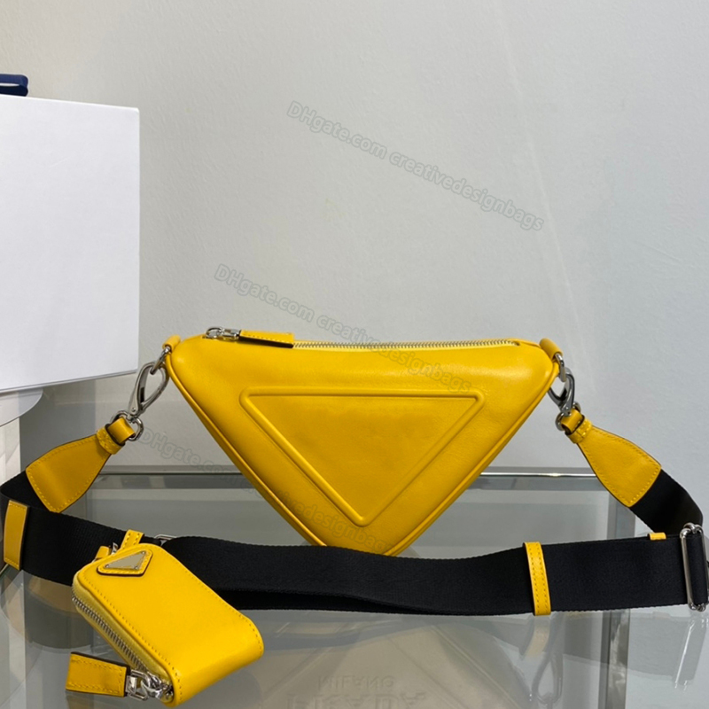 

5A Fashion Triangle Shoulder Bags Ladies Luxury Men Designer Bag Crossbody Handbags Hobo Handbag 1BH19O Wallet Shiny Diamond Enamel Metal 26cm P09, Contact us for additional options