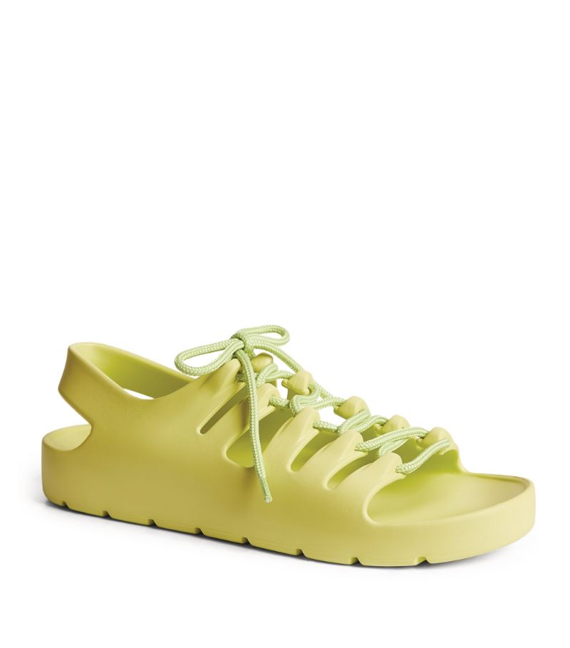 

Designer Sandals Women Shoes Luxury Lace-up Slingback Rubber Sandal Flatform Sole -39 With Box, 01