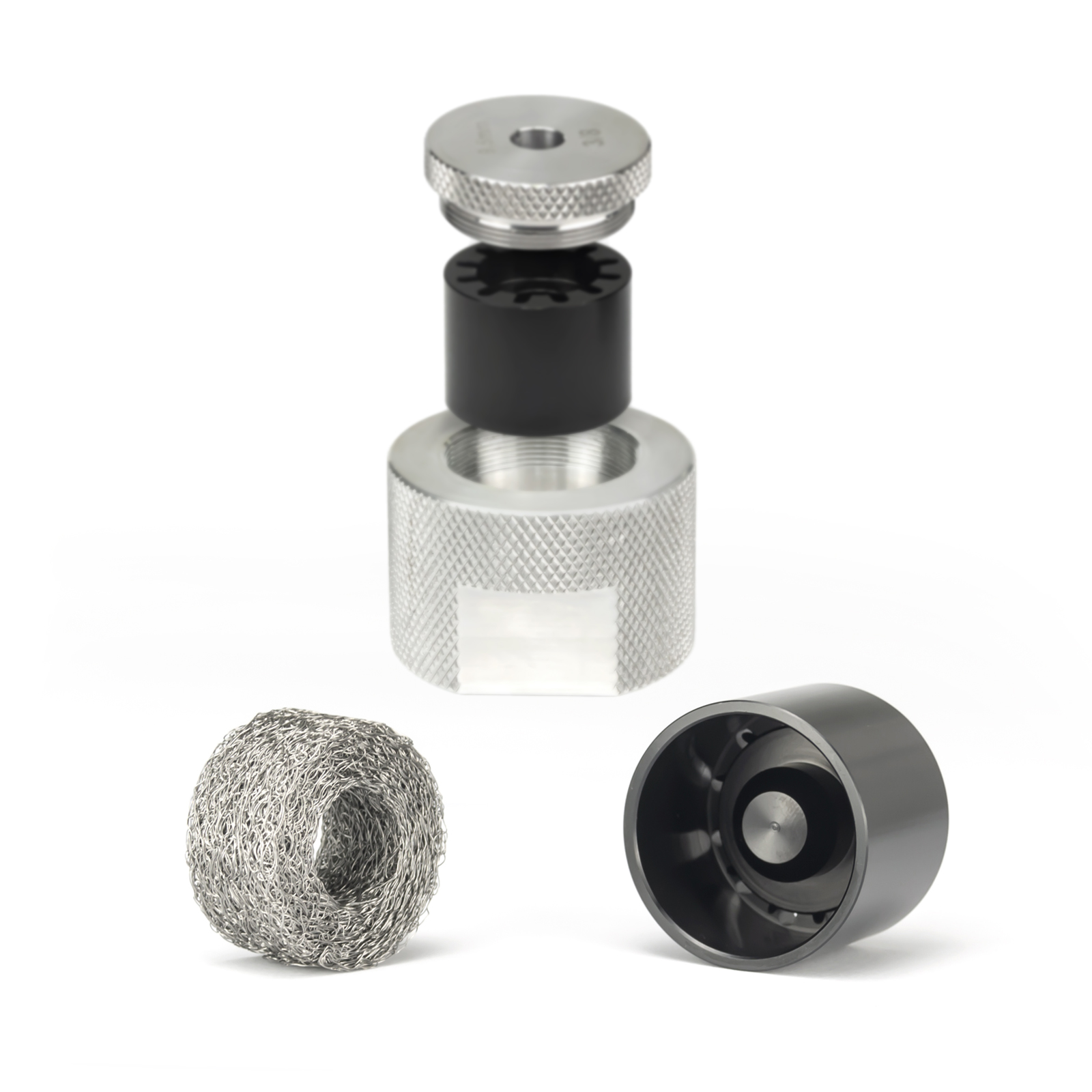 

AirSoft Accessories Metal Mesh Solvent trap Fuel Filter End caps Cup Baffle Drill Guide Drilling Jig Kit Tool 3 Caps