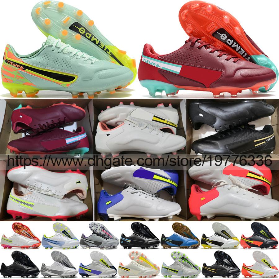 

send with bag Soccer Boots Tiempo Legend 9 Elite Pro FG Football Shoes For Mens Soft Leather Comfortable Outdoor Trainers An EnI, Fg 15