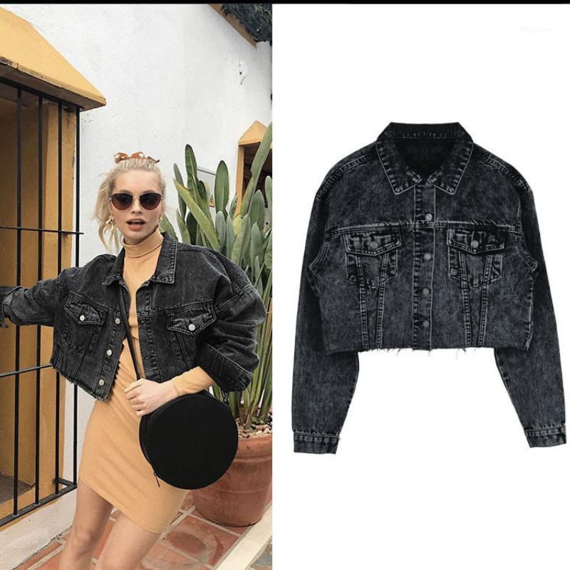

Women' Jackets Bomber Jacket Jeans For Women 2022 Denim Fall Mujer Streetwear Short Overcoats Chaquetas, As pic show