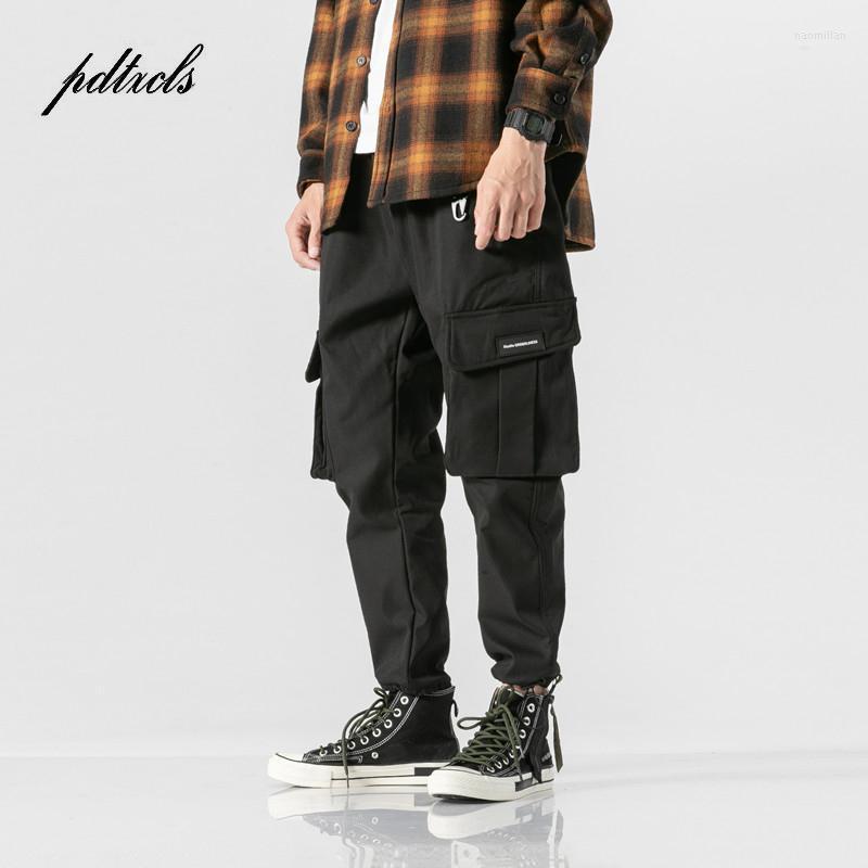 

Men's Pants Winter Warm Men Cargo Thicken Fleece Double Layer Military Causal Baggy High Street Male Multi-Pocket Elastic TrousersMen's Naom, Picture green