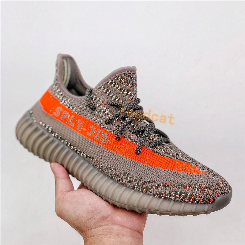 Adidas Yeezy 350v2 Chaussures de course Boost Beluga Réfléchissant Dazzling Bleu Crème Blanc Zebra Cinder Bleu Teinte Argile Zyon Baskets US 5-13