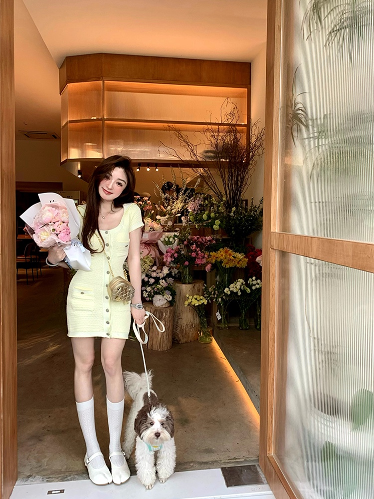 Chan Nouvelles Femmes Robe D'été Sexy Tricoté Mini Jupe Fête Des Mères Cadeau Saint Valentin Anniversaire Cadeau De Noël Femmes Thanksgiving Noël