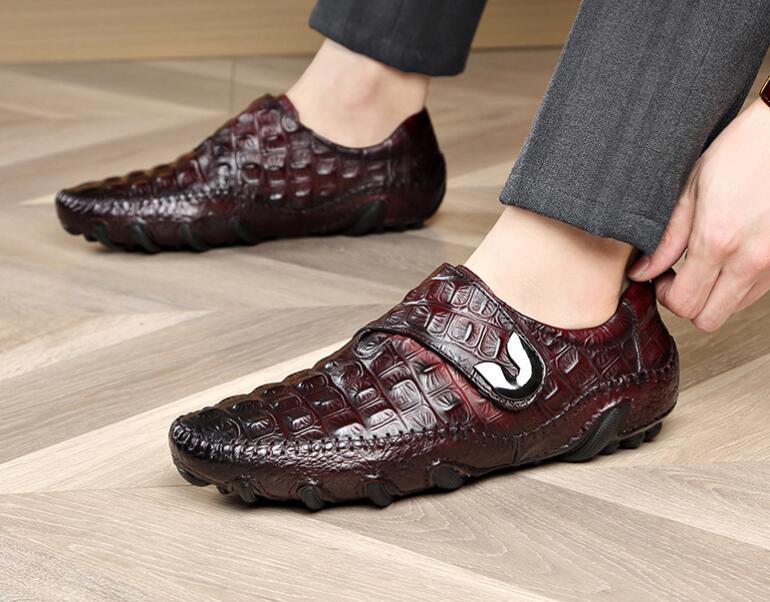 Luxury Mens Loafers Genuine Leather Casual Slip-On Lofer Shoes Men Driving Flat Fashion Mocasines Hombre 2022 New Dress Shoes