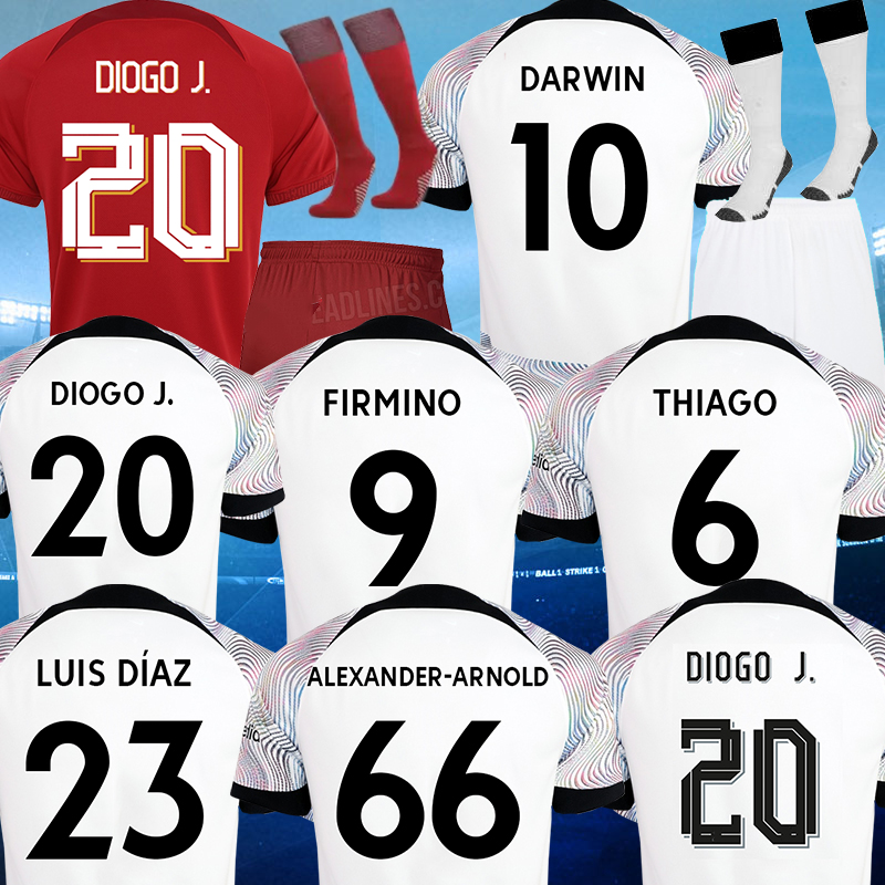 

DARWIN 27 soccer jerseys 2022 2023 Mohamed FIRMINO Diogo A.BECKER Luis DIaz football shirts men kids kits uniforms Minamino Alexander Arnold HOME, 22 23 third epl