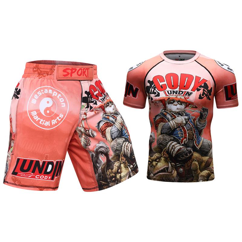 

Men's Tracksuits Cody Lundin Men 3D Printed MMA Rashguard Male Plus Size Gym Shorts Fitness TracksuitMen's, Ad001