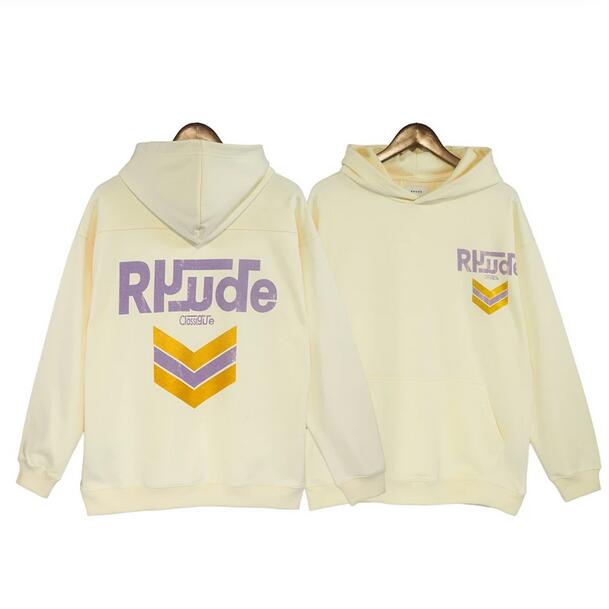 

2022 Early Autumn High Street Wash Vintage Print Pattern Loose Casual Men's Women's Hoodie